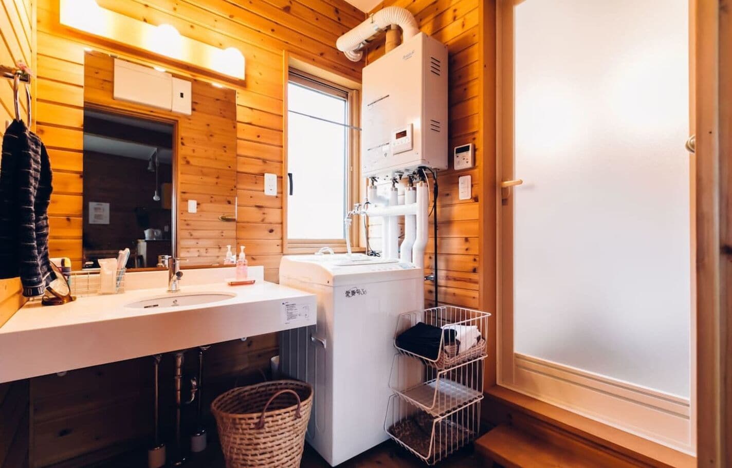 Hair dryer, soap, shampoo