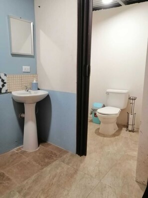 Serviettes fournies, savon, papier toilette