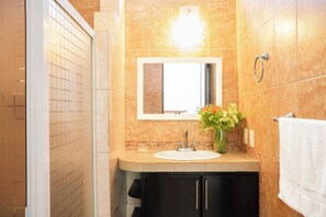 シャワー、ヘアドライヤー、タオル、石鹸