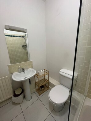 Hair dryer, towels, soap, shampoo - Entire Apartment in Heart of Dublin (D01wc53)