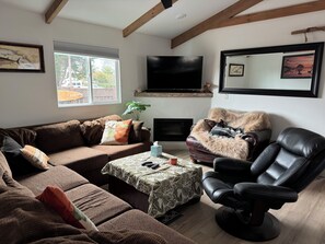 TV connectée, cheminée