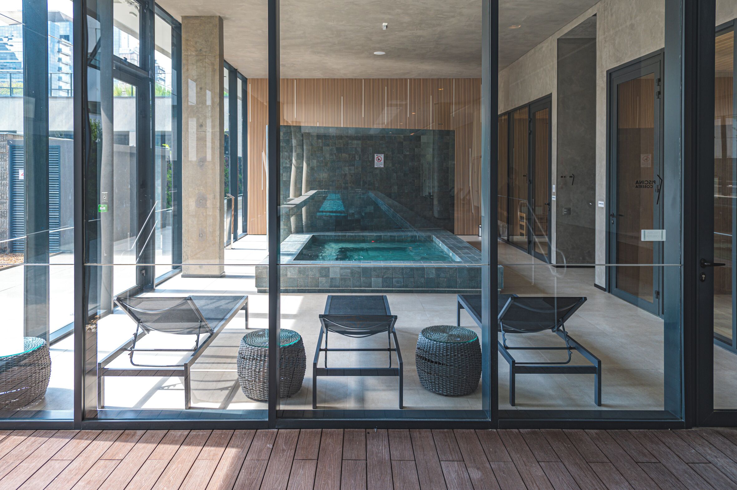 Indoor pool, outdoor pool