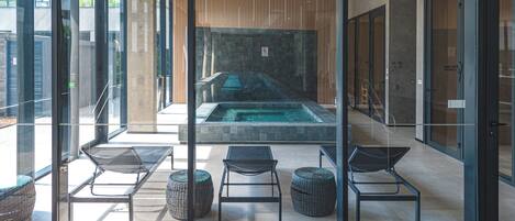 Indoor pool, outdoor pool