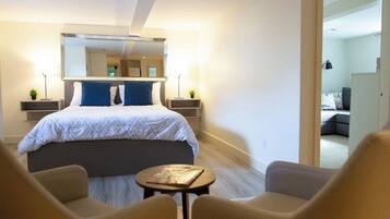 1 habitación, tabla de planchar con plancha, wifi gratis y ropa de cama