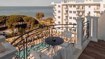 Deluxe Double Room, Balcony, Sea View | Beach/ocean view