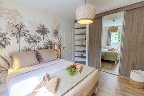 3 slaapkamers, een bureau, een strijkplank/strijkijzer, gratis wifi