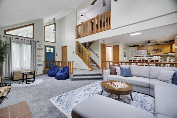 Smart TV, video games, foosball, table tennis