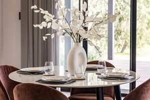 Dining - Bluegum Hideaway - luxury accom, air-con throughout, 2 kitchen/living areas (Yallingup)