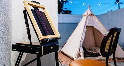 Luxury 2BR Retreat with Glamping Tent Near Universal Studios, Hollywood!!!