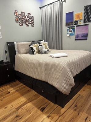 4 bedrooms, iron/ironing board, travel crib, WiFi