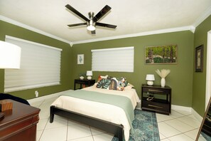 4 bedrooms, iron/ironing board, travel crib, WiFi
