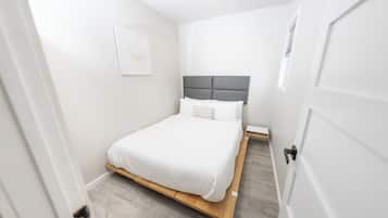 2 bedrooms, premium bedding, individually decorated, desk