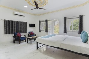 Luxury Room, Multiple Bedrooms, Balcony, Mountain View | Laptop workspace, blackout drapes, soundproofing, iron/ironing board - Emperor Palace - A Heritage Villa (Udaipur)