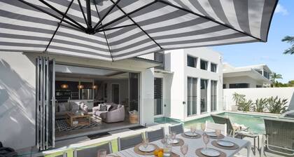 Frangipani Beach House — Pool, Heated Spa & Family Luxury | Walk to Salt Village