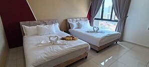 筆電工作空間、熨斗/熨衣板、免費無線上網、床單