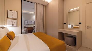 1 slaapkamer, een strijkplank/strijkijzer