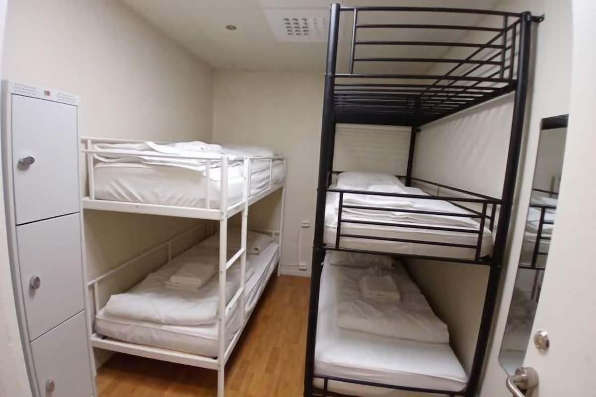 Blackout drapes, iron/ironing board, WiFi (free), bed sheets