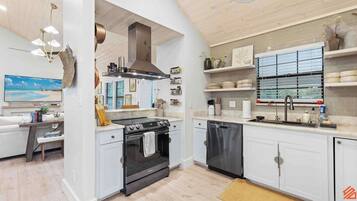 Fridge, oven, stovetop, dishwasher