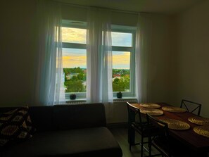 Stadsutsikt från boendet