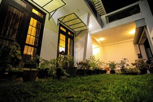 A szálláshely homlokzata