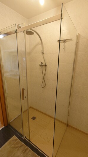 Dusche, Handtücher, Toilettenpapier