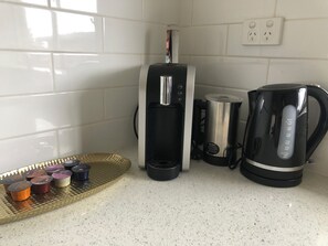 Coffee and/or coffee maker - Cosy & Convenient Apartment in heart of Williamstown  (Williamstown)