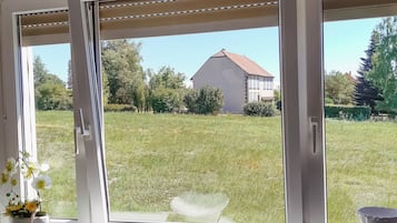 Vue depuis lâhĂ©bergement