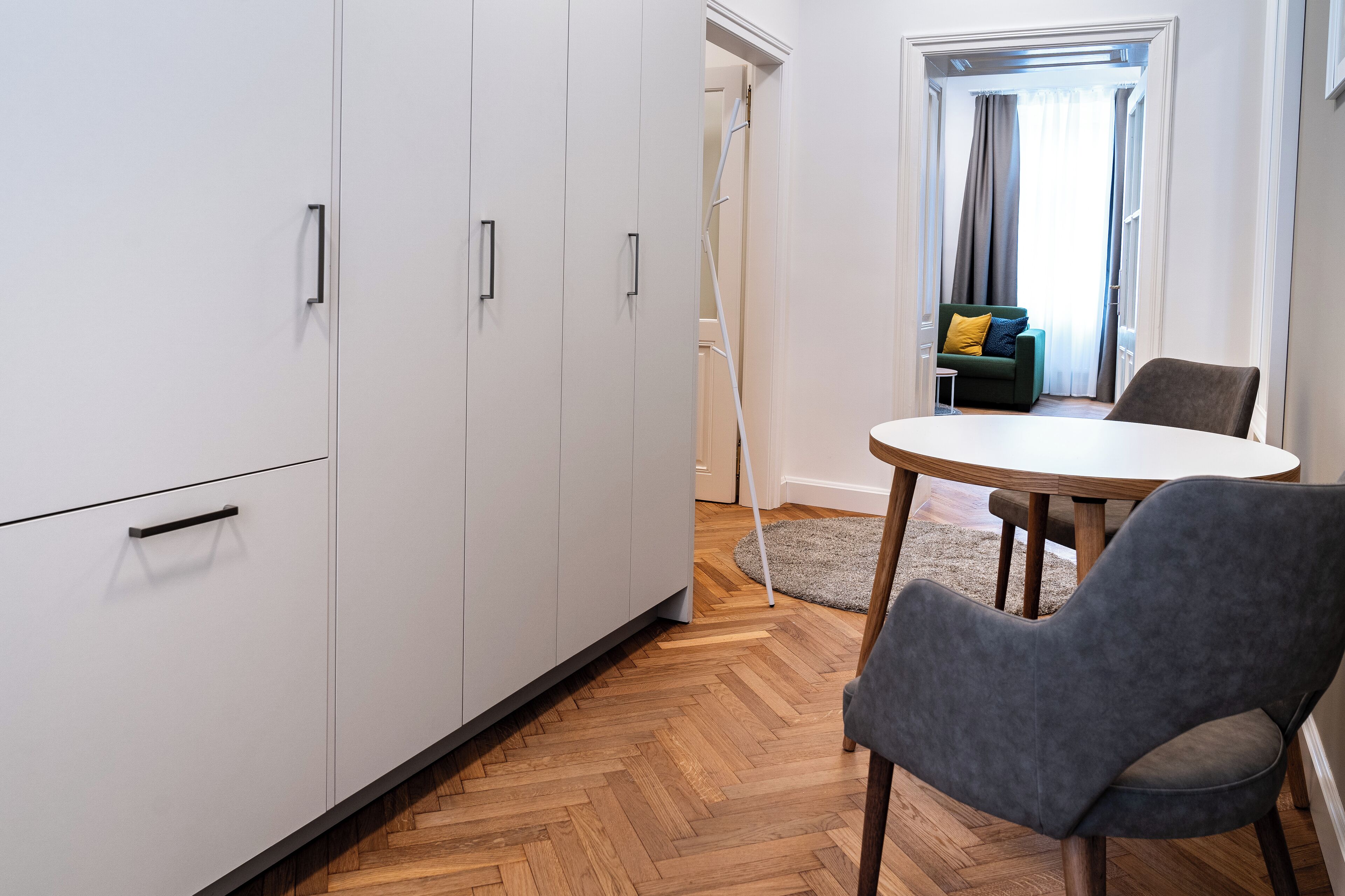 Deluxe-Apartment, Stadtblick | Eigene Küche