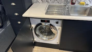 Apartment | Private kitchen | Fridge, microwave, oven, stovetop