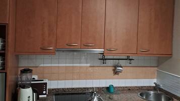 Apartment | Private kitchen | Fridge, microwave, oven, stovetop