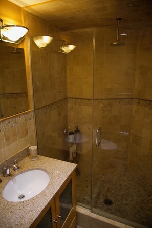 Shower, towels, soap, toilet paper - Boston's historic South End! Centrally located, cozy, 2BR condo with AC, WiFi! (Boston)