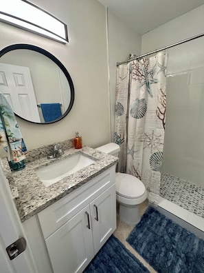 Shower, towels