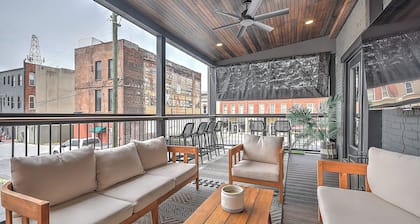 Luxury Penthouse in Downtown Bristol + Cool Patio • Sleeps 10 • Near Casino/BMS