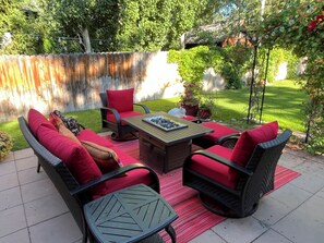 Terrace/patio - Walk to River Run lodge at the base of Bald Mountain from this 3 bedroom home. (Ketchum)