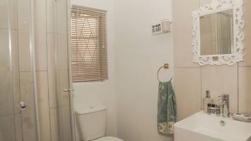 Towels, soap, shampoo, toilet paper