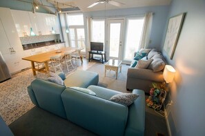 Smart TV, DVD player, books