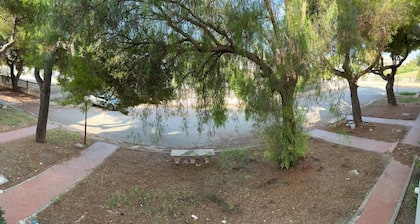 Cozy family house 50 meters from the sea, with ample park for children