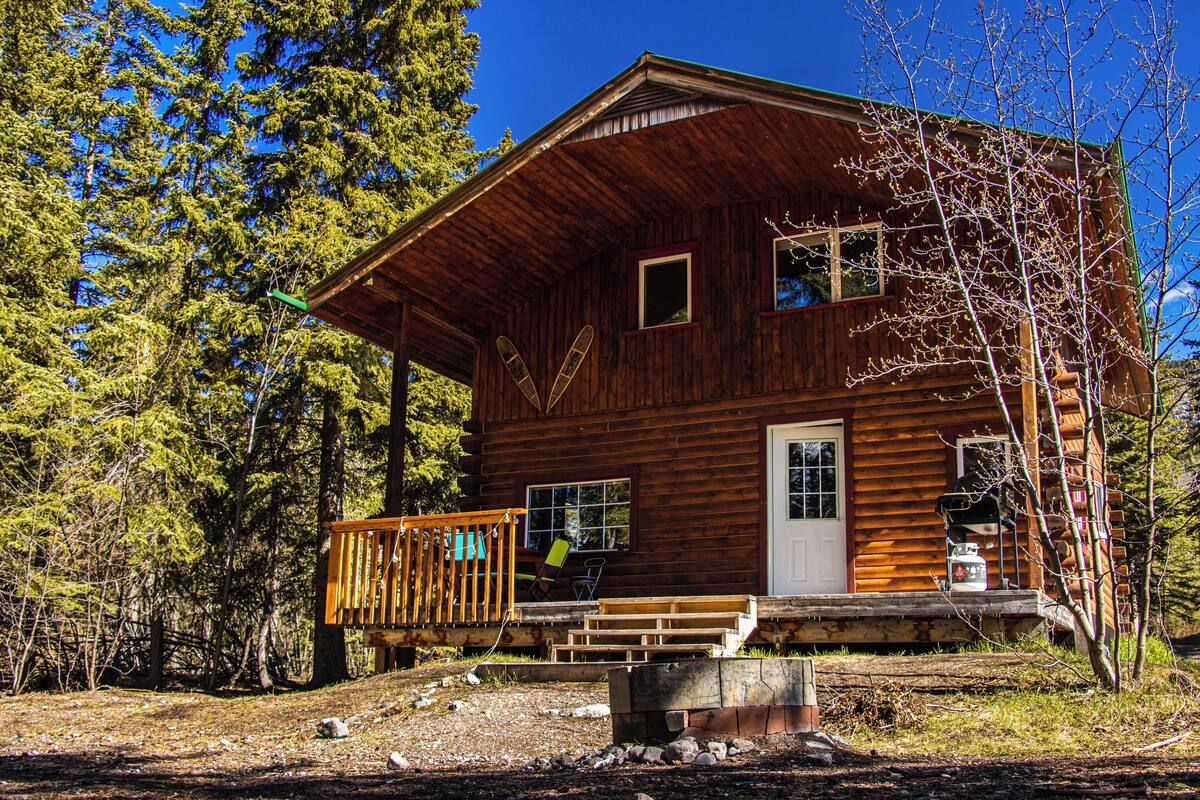 Comfort Cabin, 2 Bedrooms, Lake View | Teres/patio