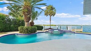 Et oppvarmet basseng