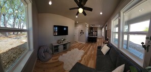 Smart TV, foosball, table tennis