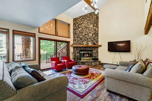 TV, fireplace, table tennis