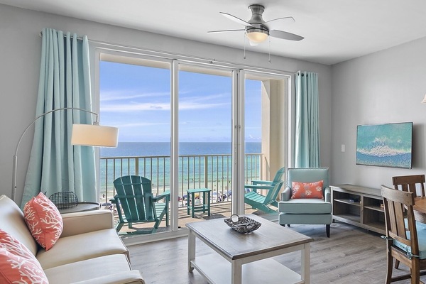 Panoramic views from living room