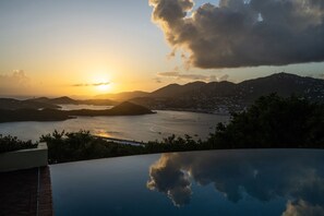 Pool - Luxurious Villa, Sunset & Harbor Views, Huge Pool! (St. Thomas)