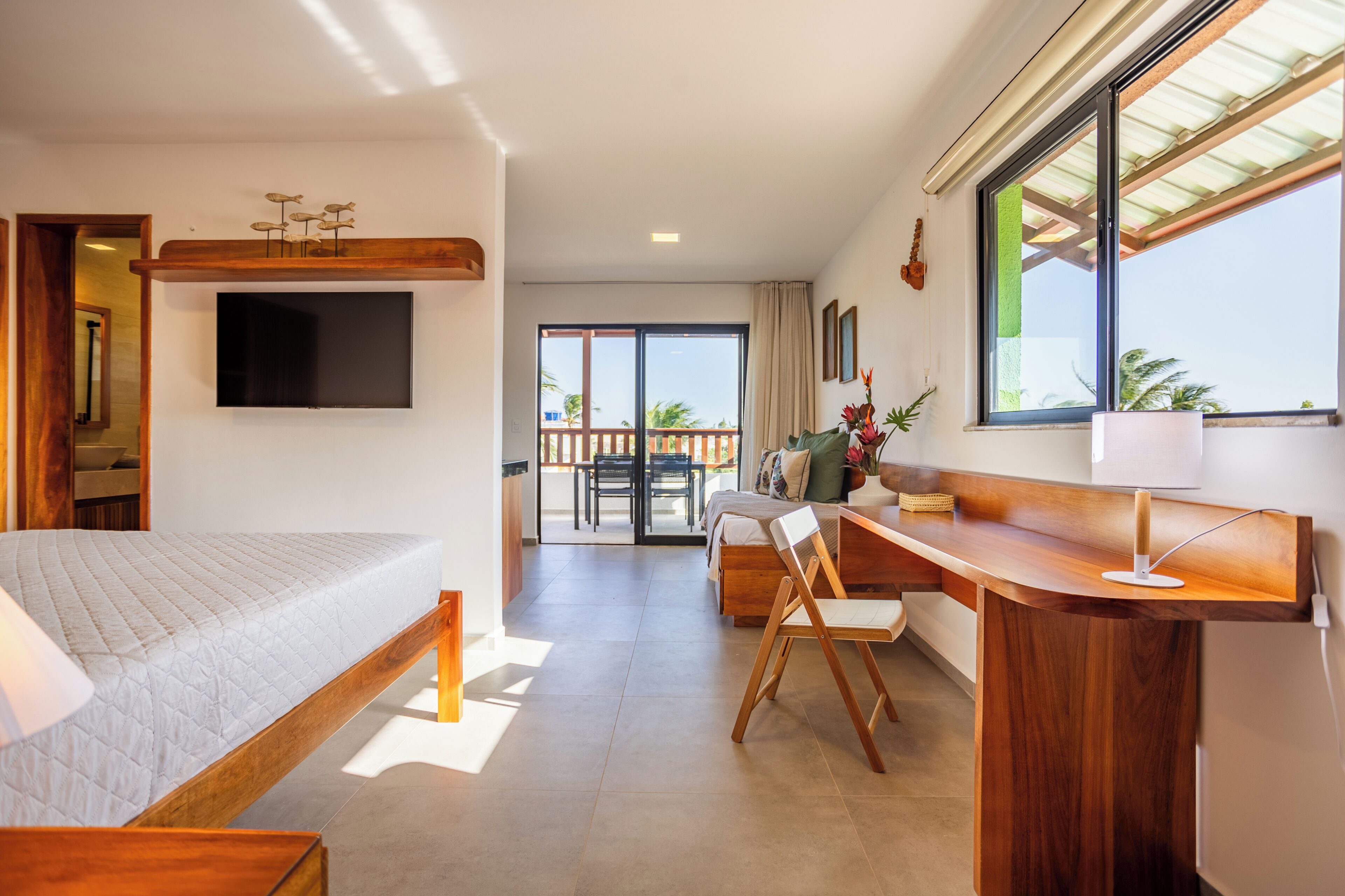 Căn hộ Deluxe, lanai, quang cảnh công viên | 1 phòng ngủ, két bảo mật tại phòng, màn/rèm cản sáng, phòng cách âm 