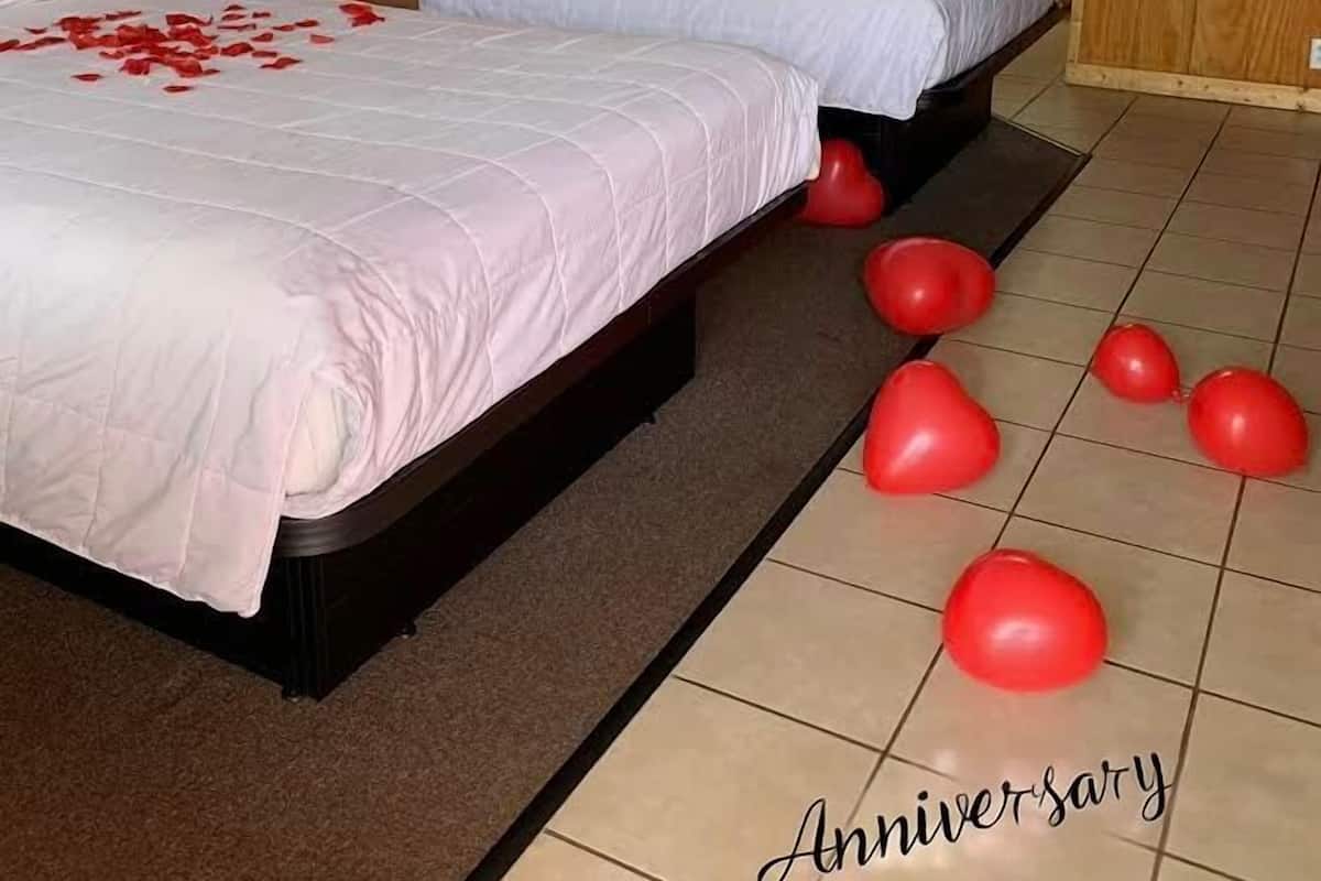 Standard Double Room, 2 Double Beds | Desk, iron/ironing board, free WiFi, bed sheets