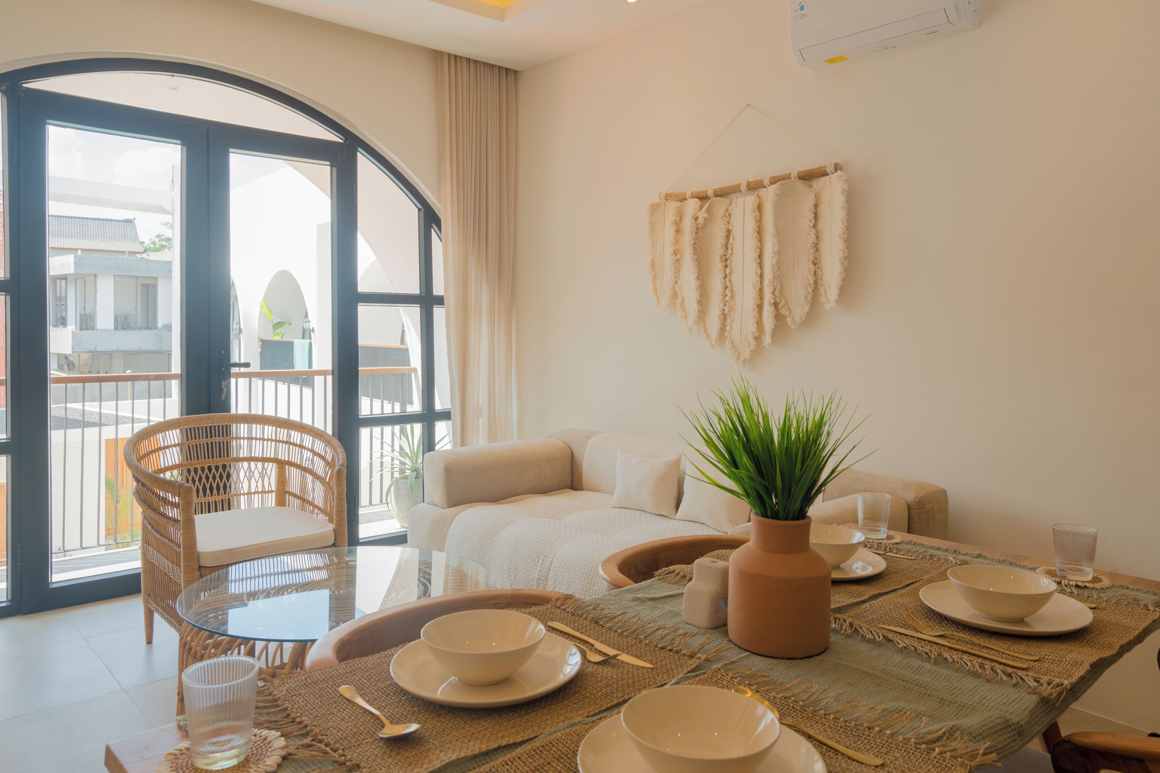 Deluxe-Apartment, Poolblick (Unit 8) | Wohnbereich