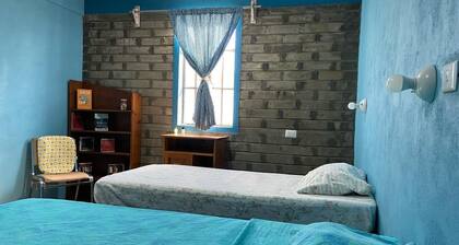 Earth block, view of Mitla, 5 private rooms/bath rented separately, WiFi,