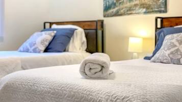4 bedrooms, iron/ironing board, free WiFi, bed sheets