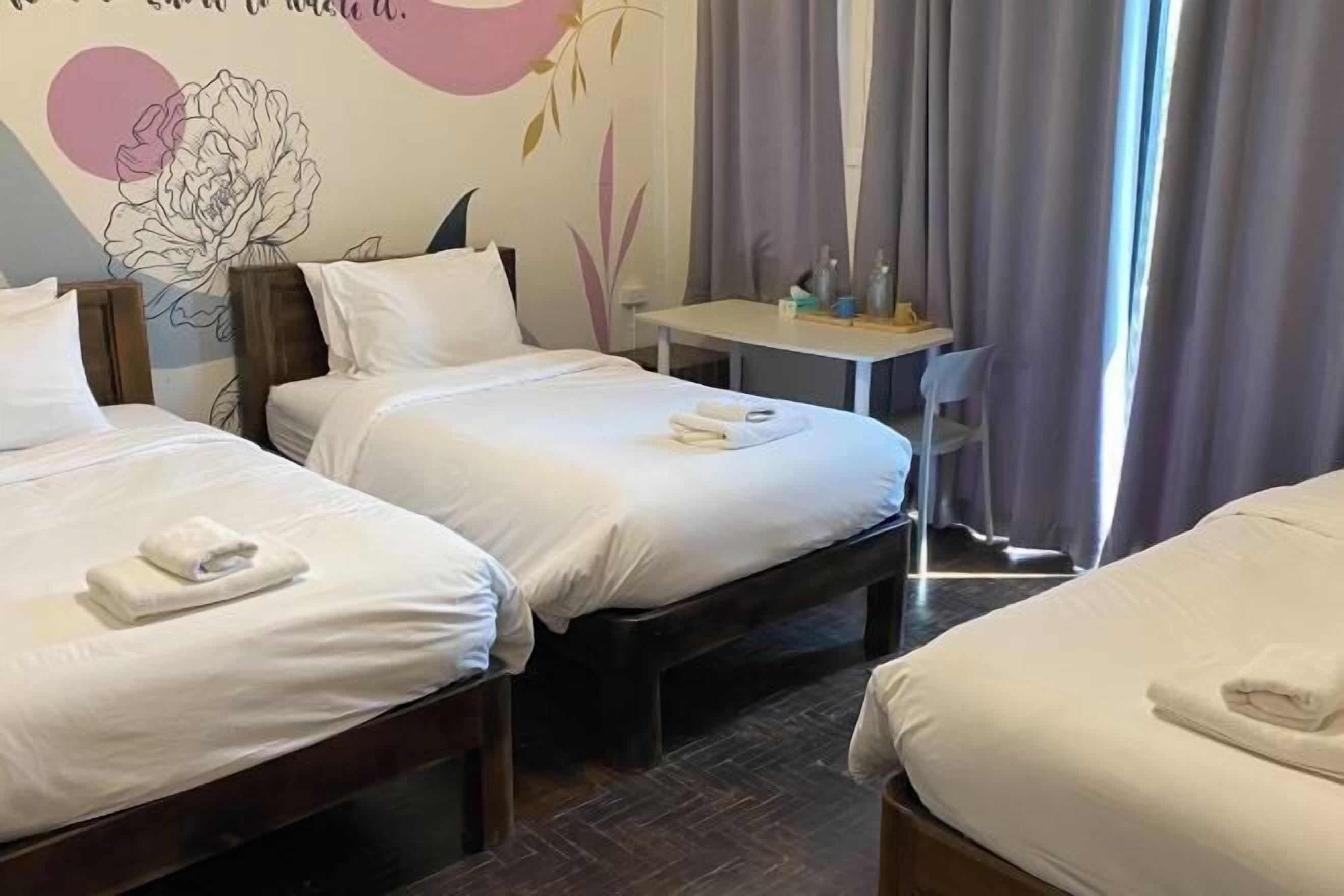 Free WiFi, bed sheets