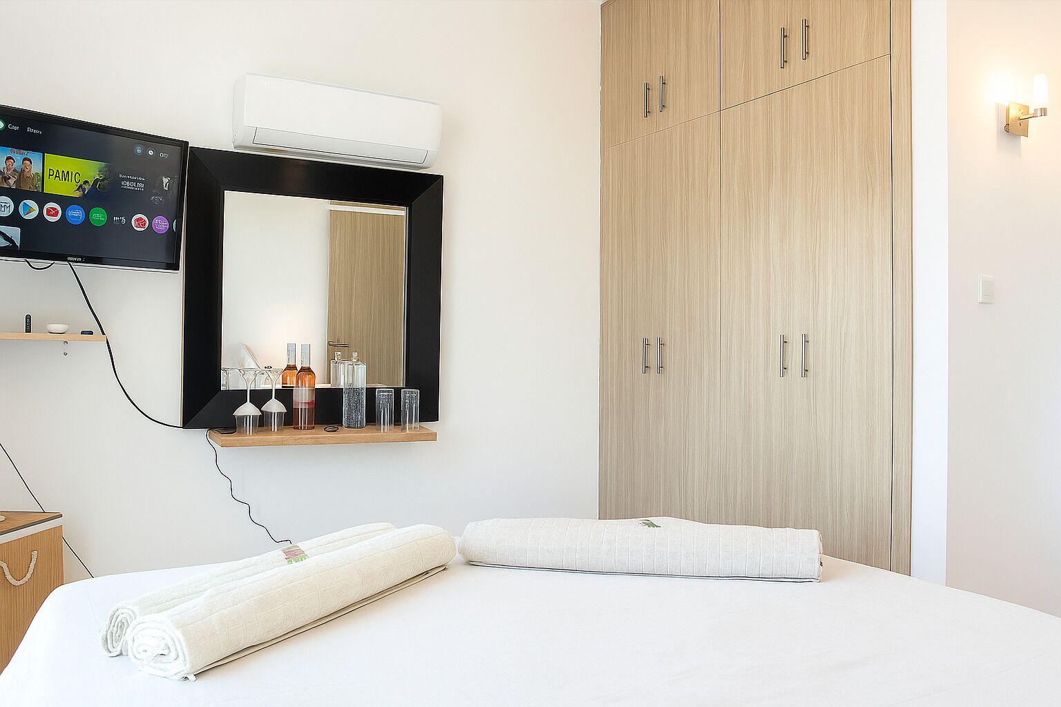 1 bedroom, desk, soundproofing, iron/ironing board